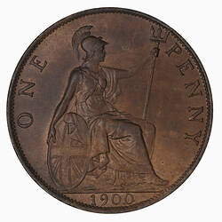 Coin - Penny, Queen Victoria, Great Britain, 1900 (Reverse)