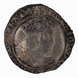 Coin - Groat, Henry VIII, England, Great Britain, 1526 - 1544 (Obverse)