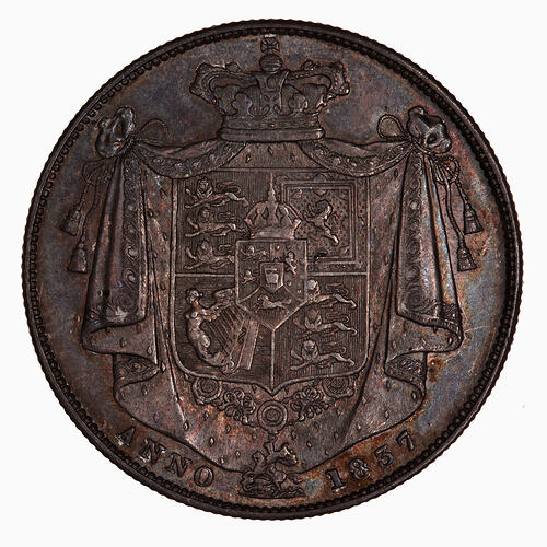 Coin - Halfcrown, William IV,  Great Britain, 1837 (Reverse)