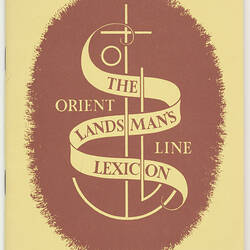 Booklet - Orient Line, 'The Landsman's Lexicon', circa 1950s