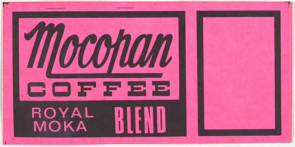 Label - Mocopan Coffee Royal Moka Blend, 1950s-1970s