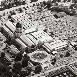 Photograph - Aerial View of the Exhibition Building from South East, Melbourne, 1973