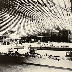 Photograph - Stadium Annexe Set Up For Buffet Dinner, Exhibition Building, Melbourne, circa 1970