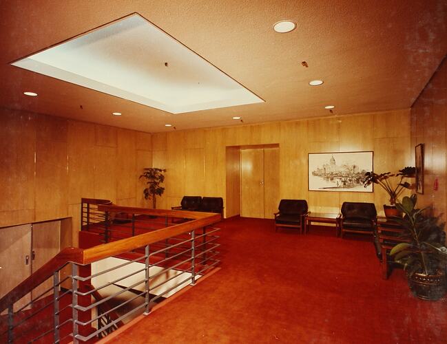 Photograph - Entrance Foyer to Trust Board Room & Convention Centre, Royal Exhibition Building, Melbourne, 1981