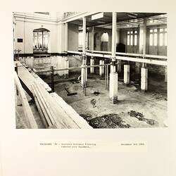 Photograph - Programme '84, Timber Floor Replacement in the Great Hall, Royal Exhibition Buildings, 3 Dec 1984
