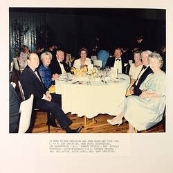 Photograph - Dining, At Home to Ken Christian and John Elden, Royal Exhibition Building, 18 May 1985