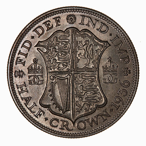 Coin - Halfcrown, George V, Great Britain, 1936 (Reverse)