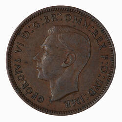 Coin - Farthing, George VI, Great Britain, 1946 (Obverse)