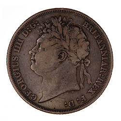 Coin - Shilling, George IV, Great Britain, 1825 (Obverse)
