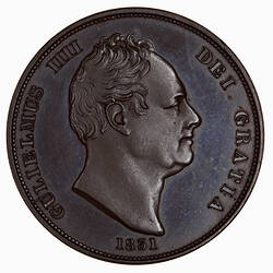Coin - Penny, William IV, Great Britain, 1831 (Obverse)