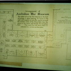Photograph - Floor Plan, Australian War Museum, Exhibition Building, 1922-1925