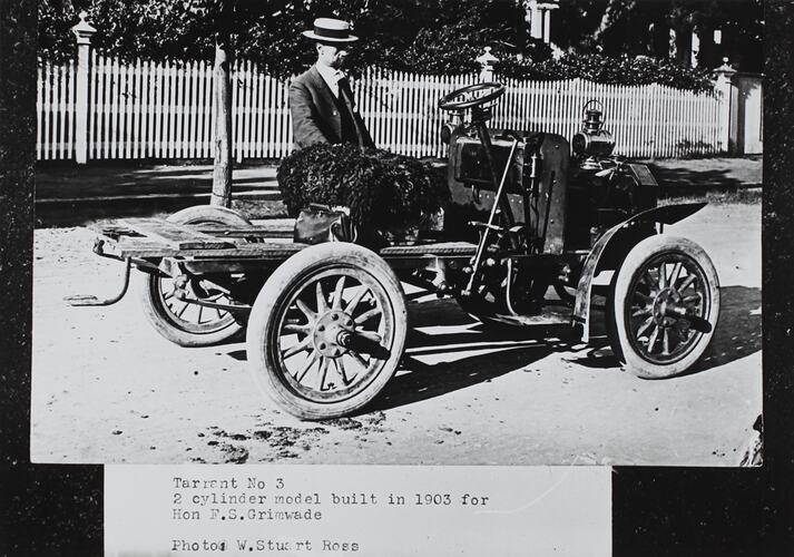 Tarrant Motors Co, Tarrant Number Three, Two Cylinder Model Motor Car, Melbourne, Victoria, 1903