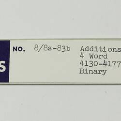 Paper Tape - DECUS, '8/8s-83b Additions to CDP, 4 Word, 4130-4177, Binary', circa 1968