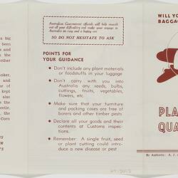 Leaflet - Will Your Baggage Pass the Test for Plant Quarantine?, 1960s