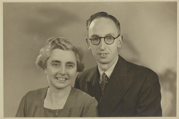George & Gertie Palmer, England, circa 1947