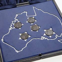 Coin Set & Card - Remember ANZAC, Uncirculated, Australia, 1926