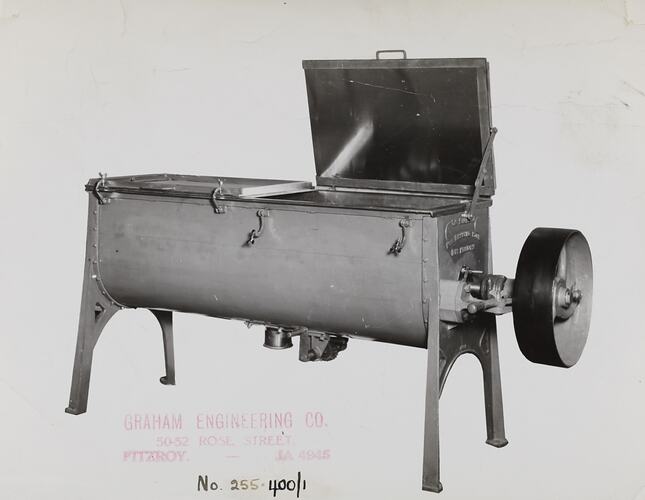 Photograph - Schumacher Mill Furnishing Works, 'No. 13 Mixing Machine', Port Melbourne, Victoria, circa 1940s