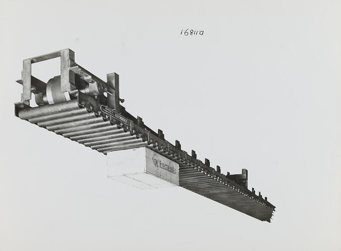 Photograph - Schumacher Mill Furnishing Works, 'Motor Driven Roller Conveyor', Port Melbourne, Victoria, circa 1940s