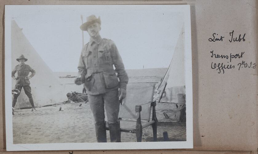 'Lieut Tubb', Captain Edward Albert McKenna, World War I, 1914-1915