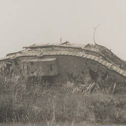 Photograph - 'Derelict British Tank Between Ypres & Passchendale', Belgium, circa 1918