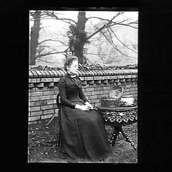 Glass Negative - Alice Beckett, London, 1891