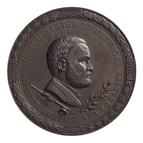 Medal - Indian Peace Medal, President Ulysses S. Grant, United States of America, 1871
