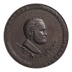 Medal - Indian Peace Medal, President Ulysses S. Grant, United States of America, 1871