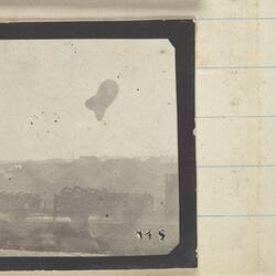 Photograph - Observation Balloon, Quarry Siding, Somme, France, Sergeant John Lord Album, World War I, 1916