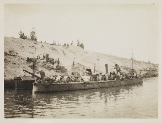 In the Canal', Egypt, Captain Edward Albert McKenna, World War I, 1914-1915
