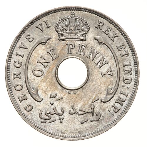 Coin - 1 Penny, British West Africa, 1947