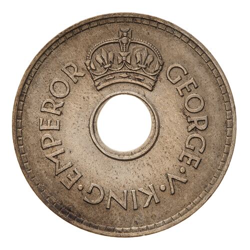 Coin - 1 Penny, Fiji, 1936