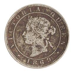 Coin - 1 Penny, Jamaica, 1869