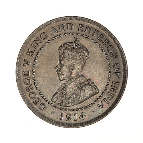 Coin - 1 Penny, Jamaica, 1914