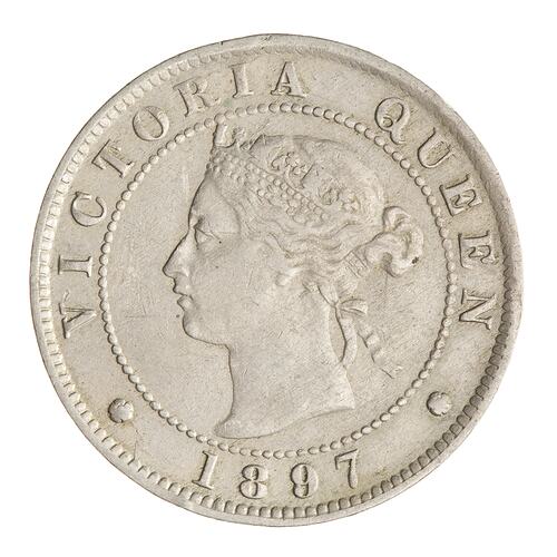 Coin - 1/2 Penny, Jamaica, 1897