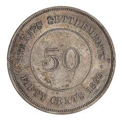 Coin - 50 Cents, Straits Settlements, 1893