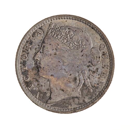 Coin - 10 Cents, Straits Settlements, 1896