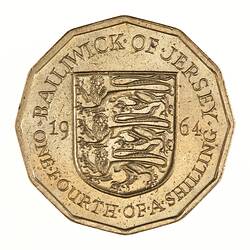 Coin - 1/4 Shilling, Jersey, Channel Islands, 1964