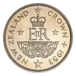 Proof Coin - Crown (5 Shillings), New Zealand, 1953