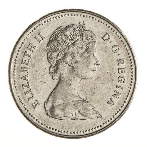 Coin - 5 Cents, Canada, 1981