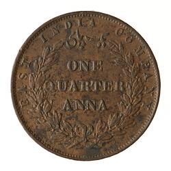 Coin - 1/4 Anna, East India Company, India, 1857