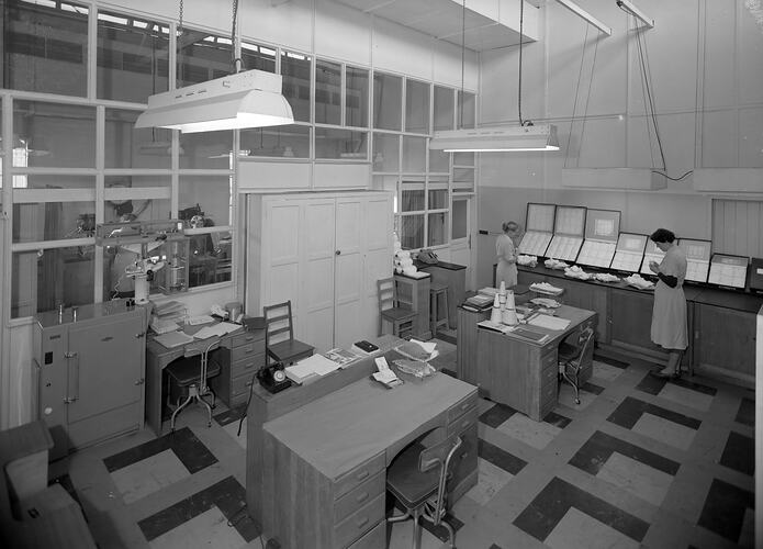Textile Manufacturers, Interior View, Melbourne, Victoria, 1955