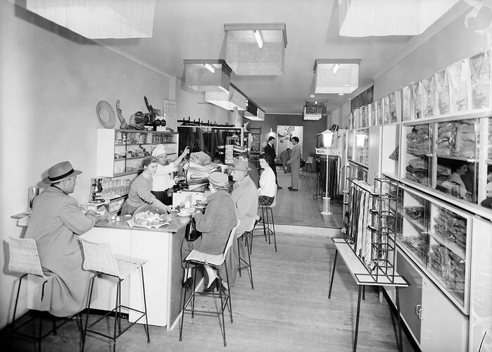 Wolfie's, Store Interior, Melbourne, Victoria, 1957