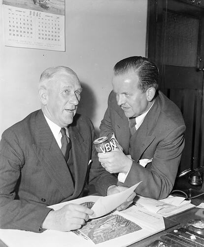 Victorian Broadcasting Network, Radio Interview, Melbourne, Victoria, Sep 1953