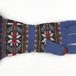 Glove - Left Hand, Woollen, Displaced Persons' Camp Craft, Germany circa 1945-51