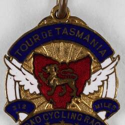 Medal, cycling. Mr Hubert Opperman. Road Race (endurance) Tour De Tasmania, 1930.