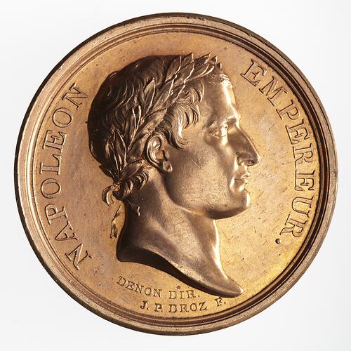 Medal - Building of 2000 Barques, Napoleon Bonaparte (Emperor Napoleon I), France, 1804