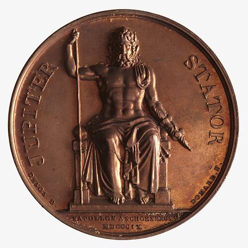 Medal - Attack of Anvers & Napoleon Bonaparte at Schoenbruun, France, 1809