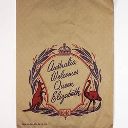Paper Bag - 'Australia Welcomes the Queen', 1954