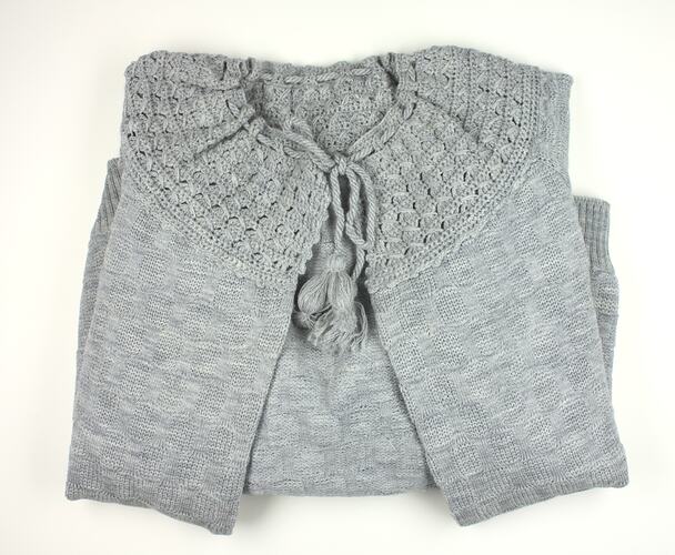 Bed Jacket - Grey Wool, Edda Azzola, Reservoir, circa 1975