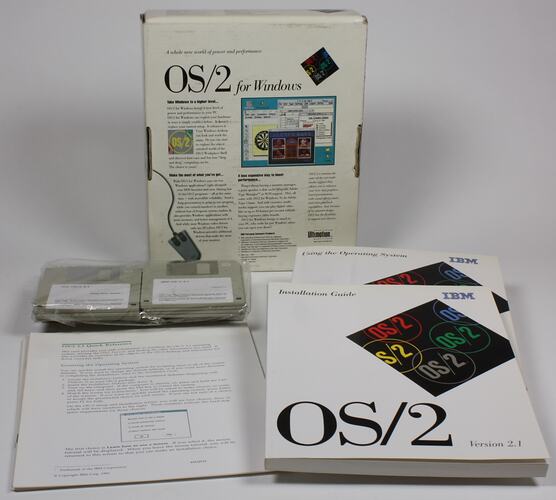 Software Package - IBM, 'OS/2 for Windows', Version 2.1, 1993